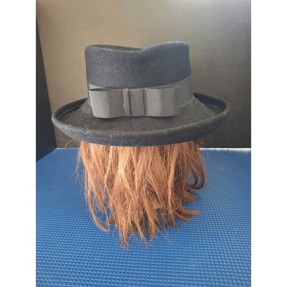 Betmar Street Smart Black Wool Felt Bowler Hat Size M - Picture 5 of 7